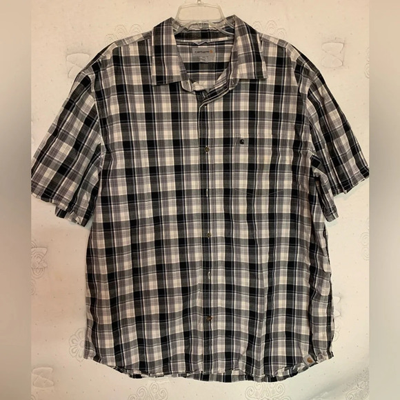 Carhartt men’s button up plaid shirt size 2XL - Picture 1 of 6